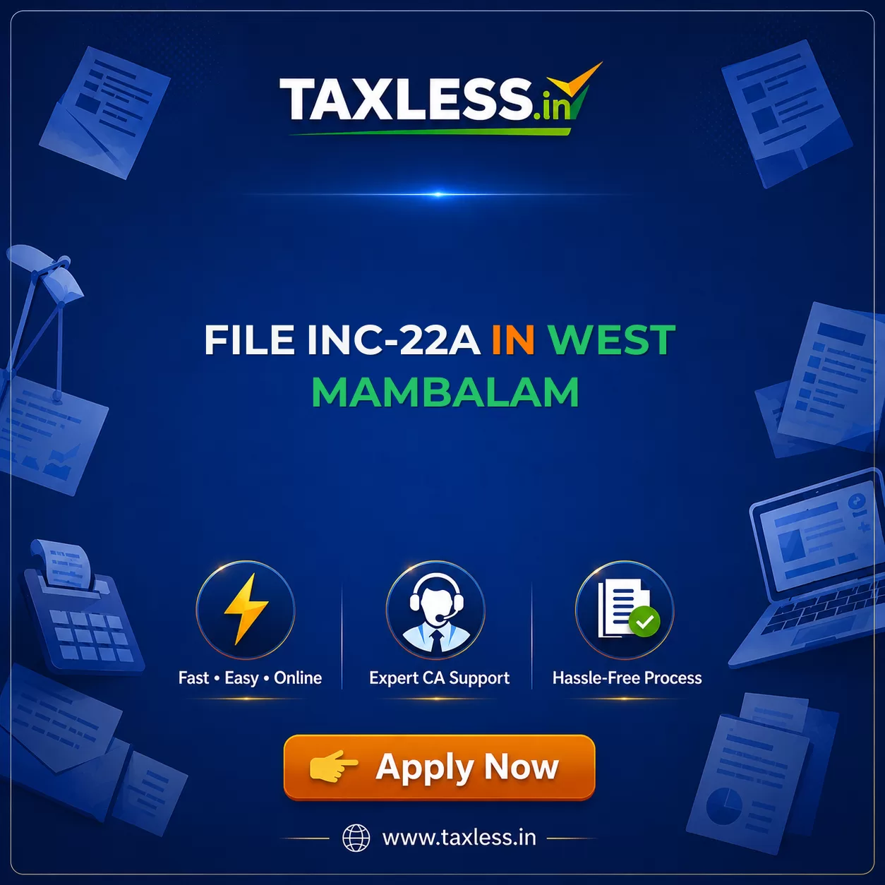File INC-22A in West Mambalam