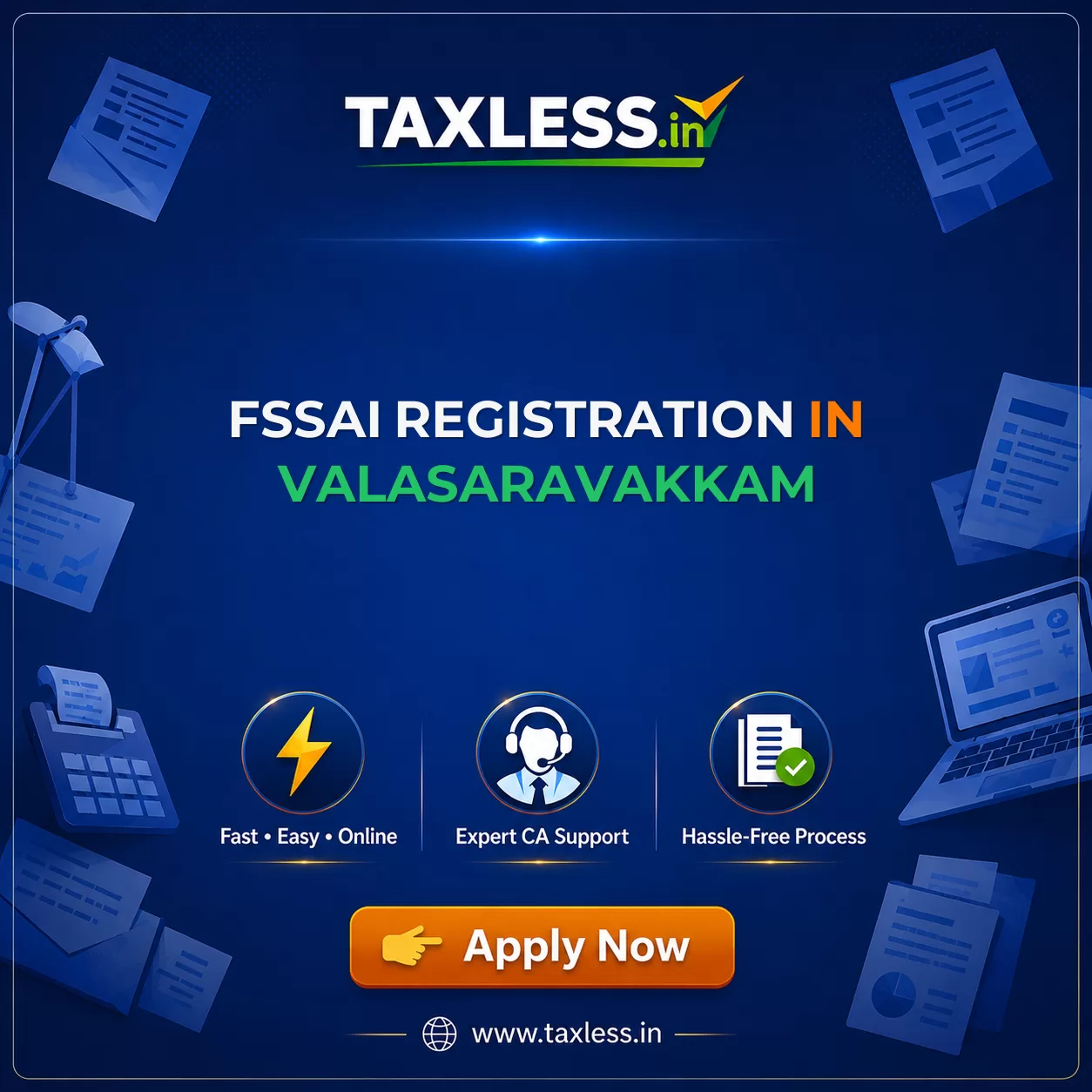 FSSAI Registration in Valasaravakkam