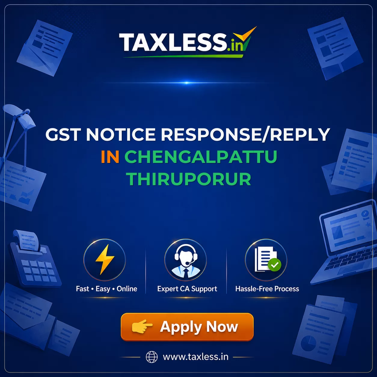 GST Notice Response/Reply in Chengalpattu Thiruporur