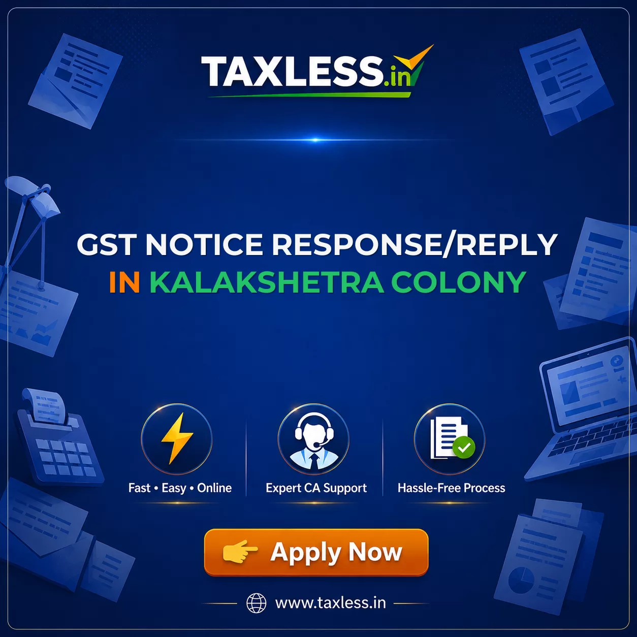 GST Notice Response/Reply in Kalakshetra Colony