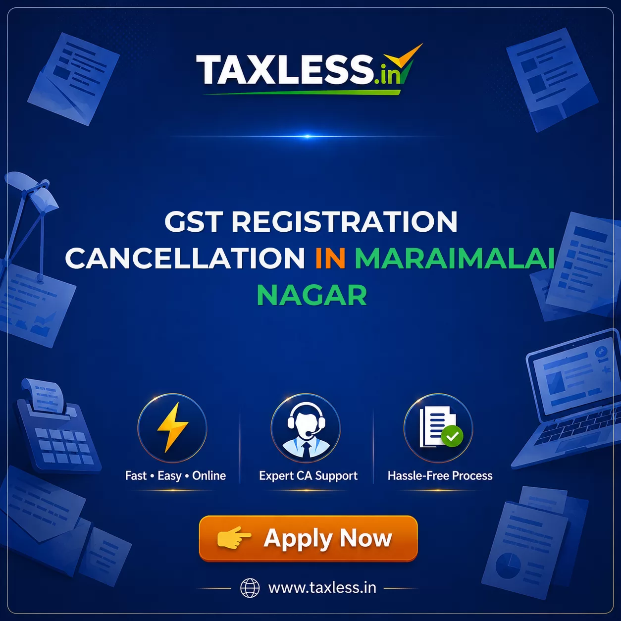 GST Registration Cancellation in Maraimalai Nagar