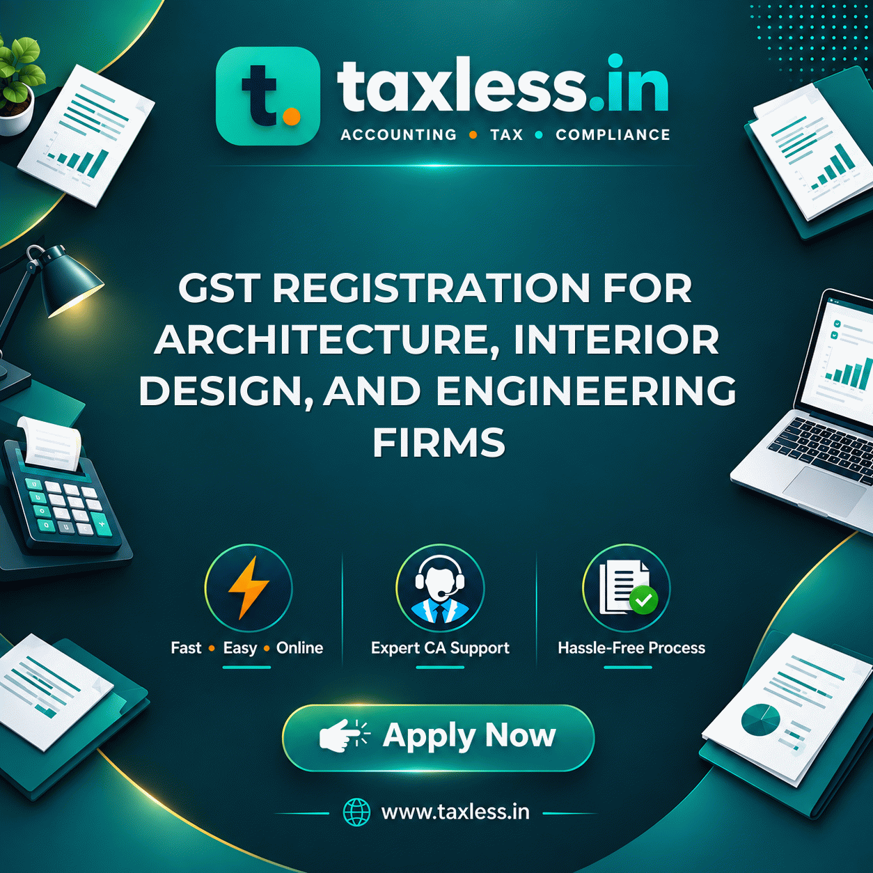 GST Registration for Architecture, Interior Design, and Engineering Firms