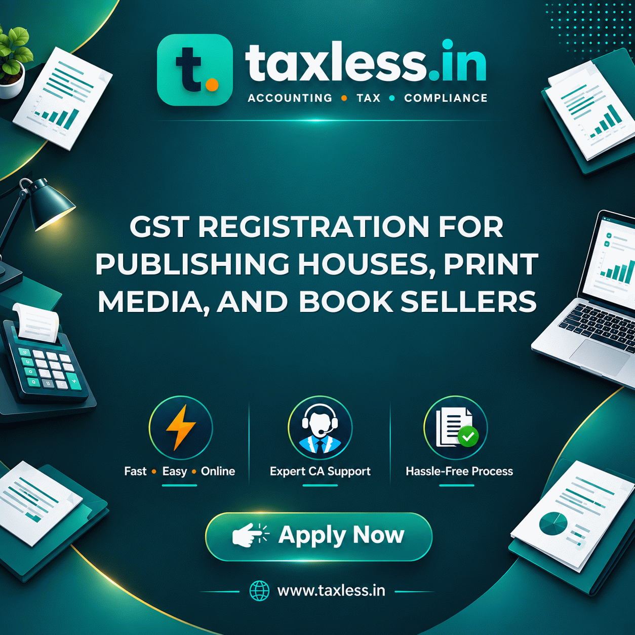 GST Registration for Publishing Houses, Print Media, and Book Sellers