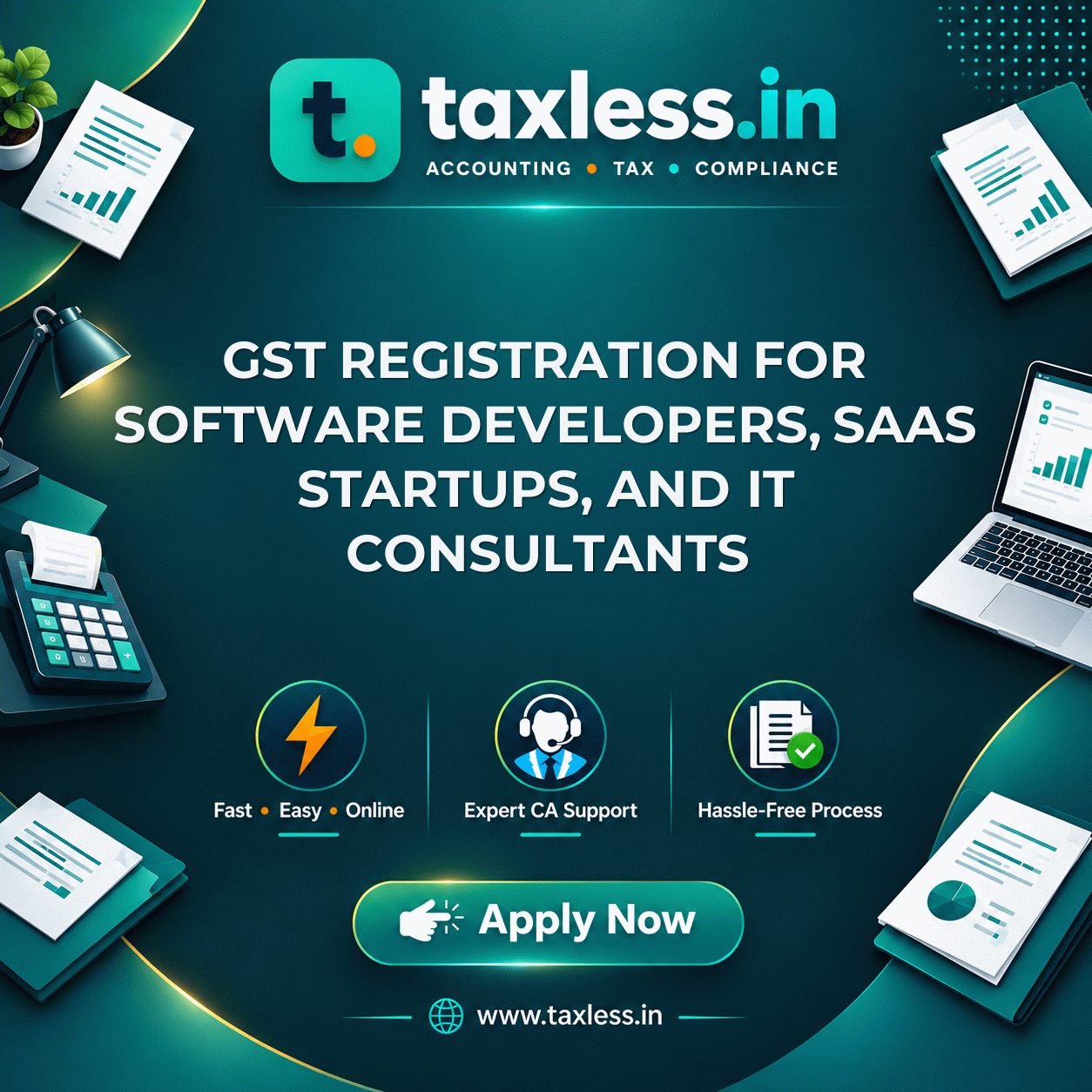 GST Registration for Software Developers, SaaS Startups, and IT Consultants