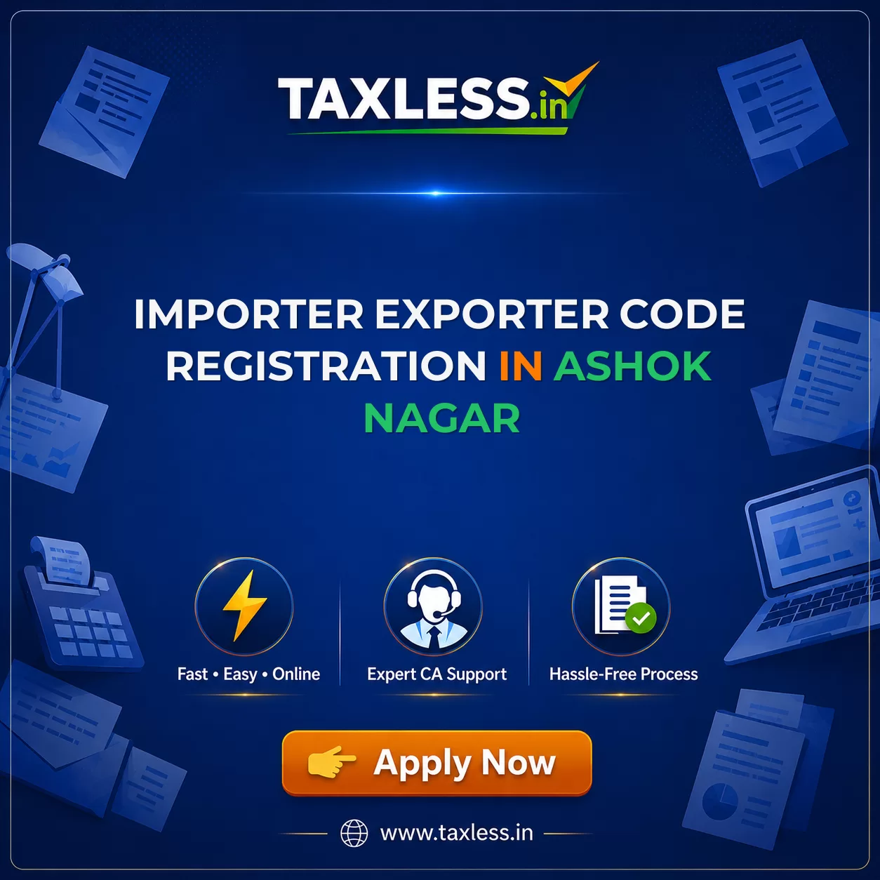 Importer Exporter Code Registration in Ashok Nagar