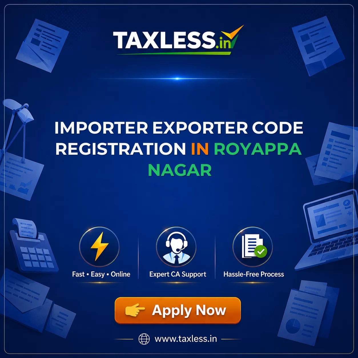 Importer Exporter Code Registration in Royappa Nagar