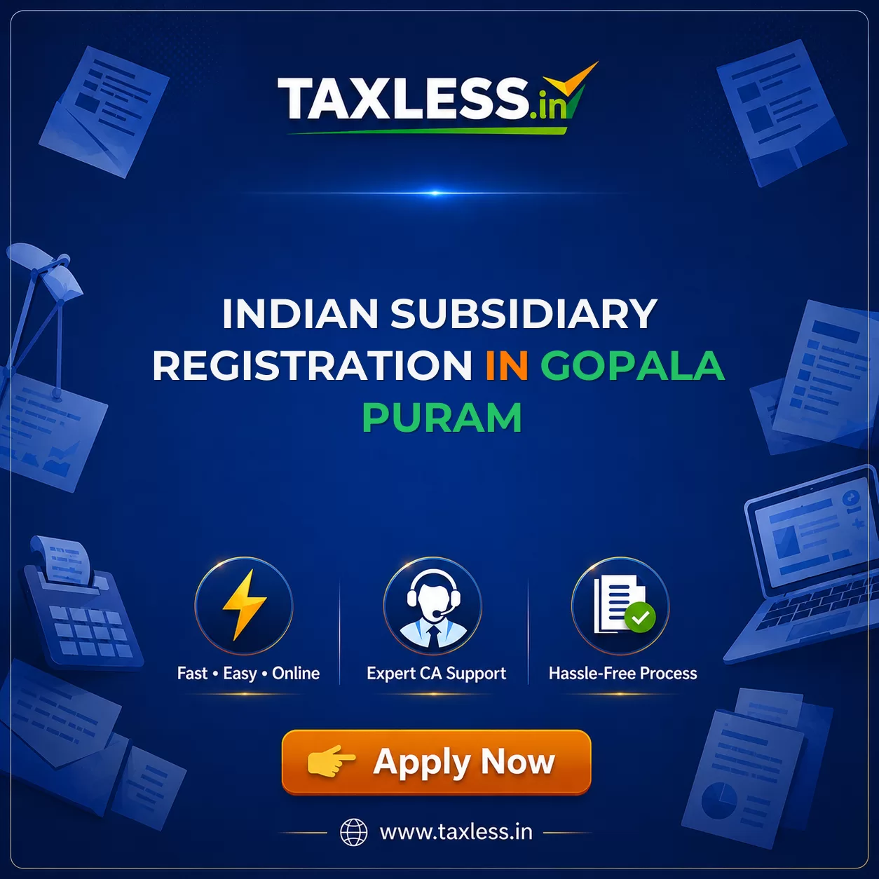 Indian Subsidiary Registration in Gopala Puram