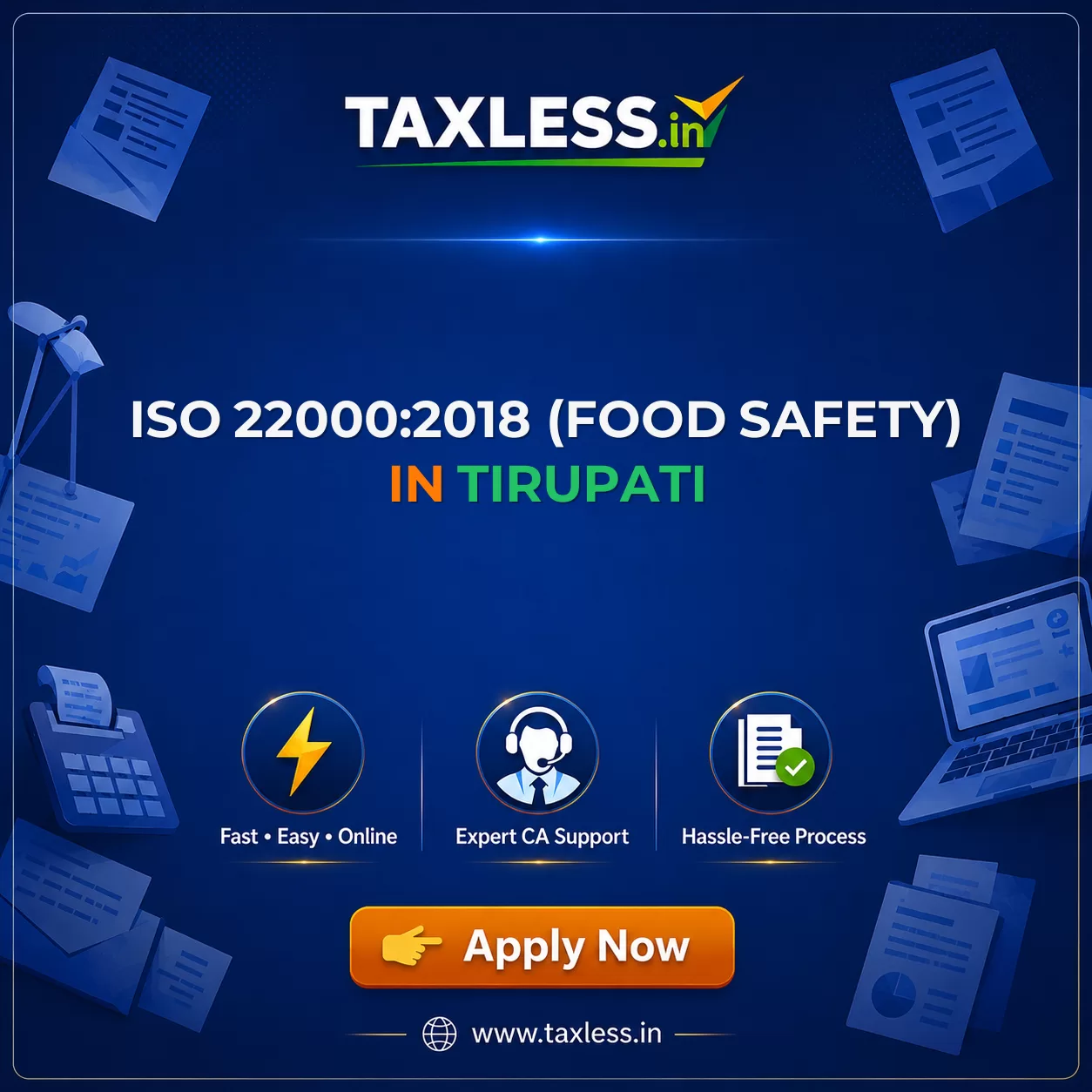 ISO 22000:2018 (Food Safety) in Tirupati