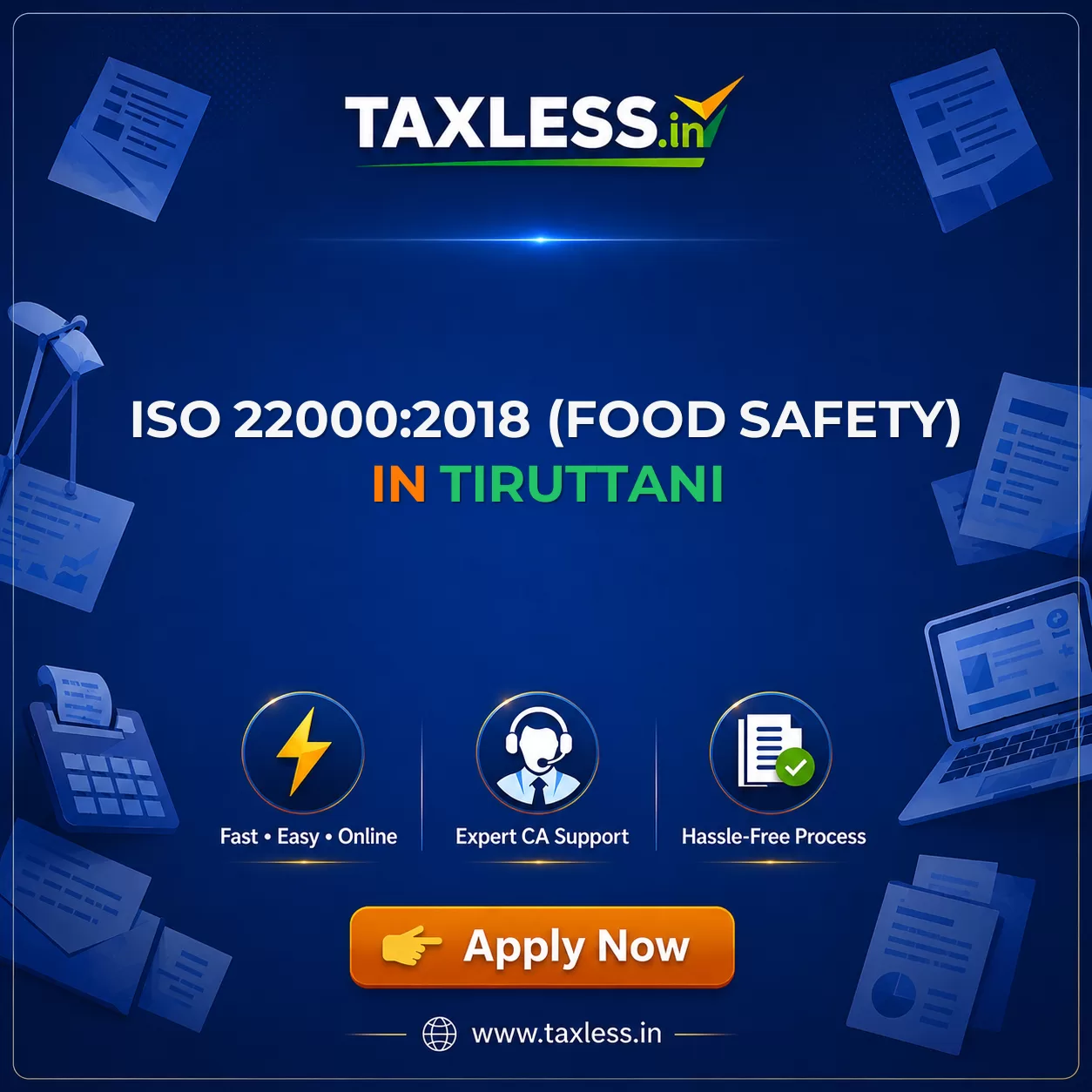 ISO 22000:2018 (Food Safety) in Tiruttani