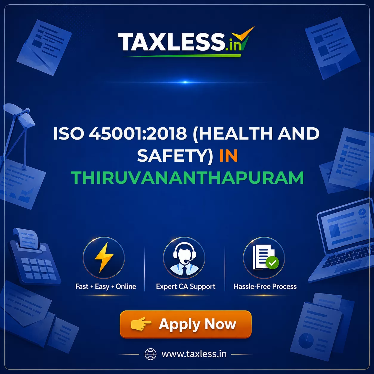 ISO 45001:2018 (Health And Safety) in Thiruvananthapuram