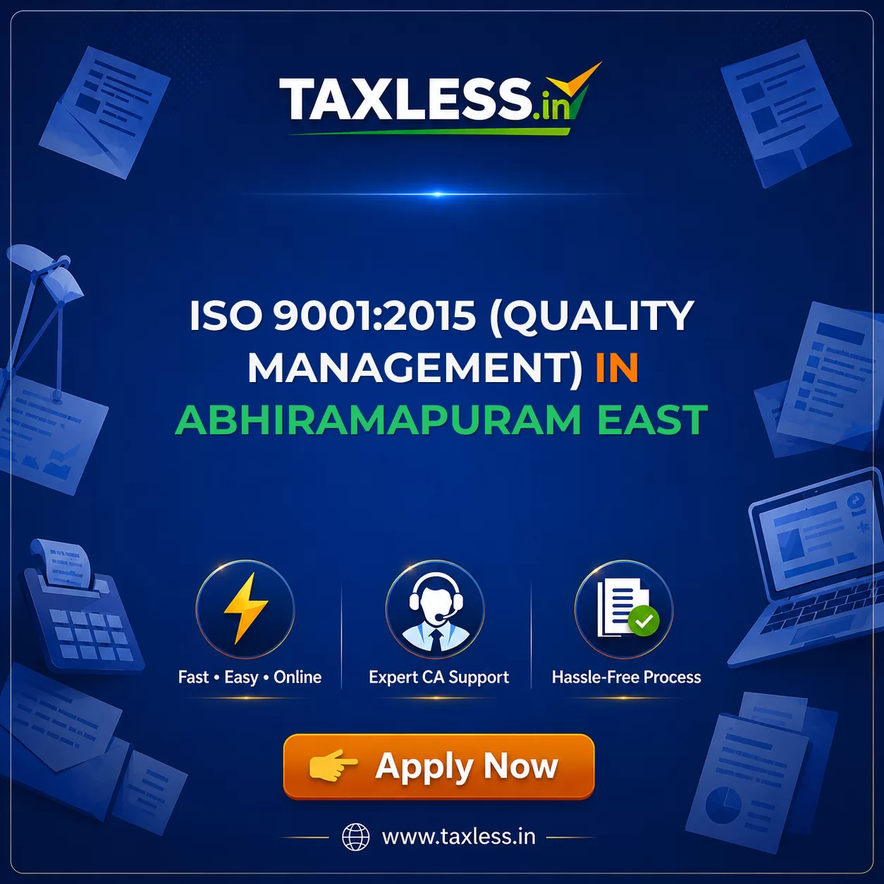 ISO 9001:2015 (Quality Management) in Abhiramapuram East