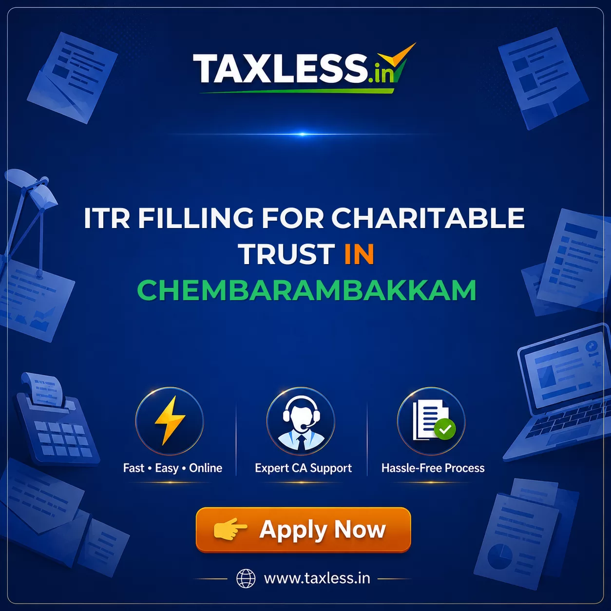 ITR Filling For Charitable Trust in Chembarambakkam