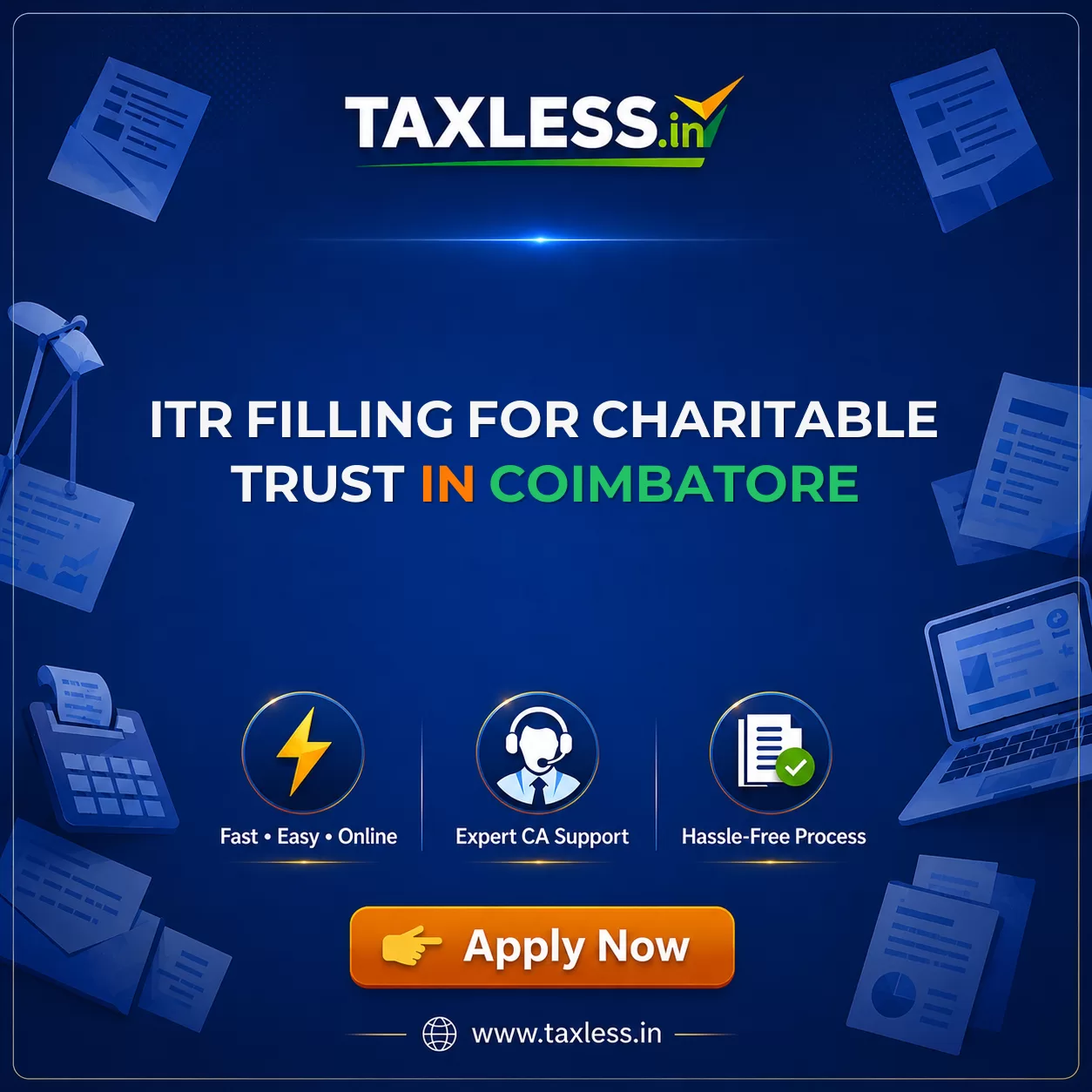 ITR Filling For Charitable Trust in Coimbatore
