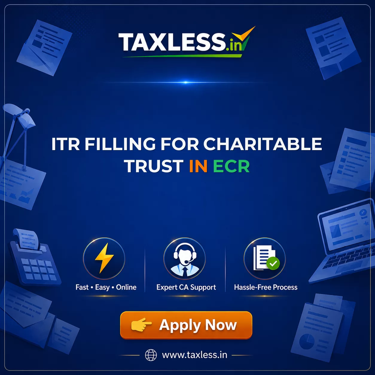 ITR Filling For Charitable Trust in Ecr