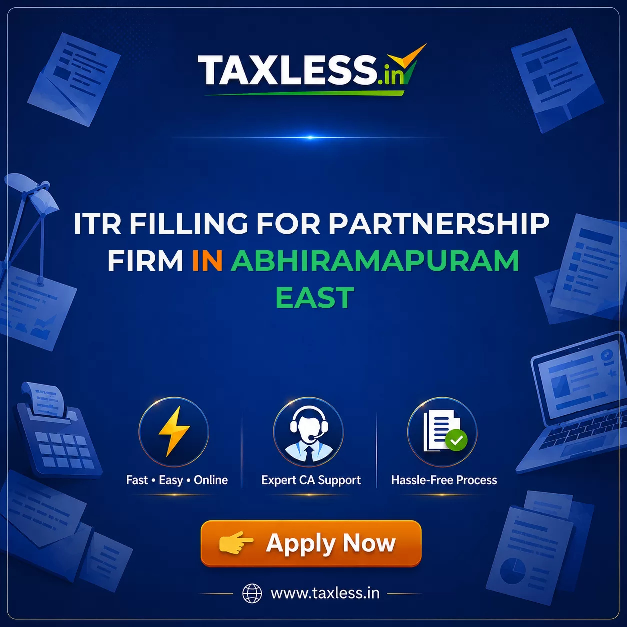 ITR Filling For Partnership Firm in Abhiramapuram East