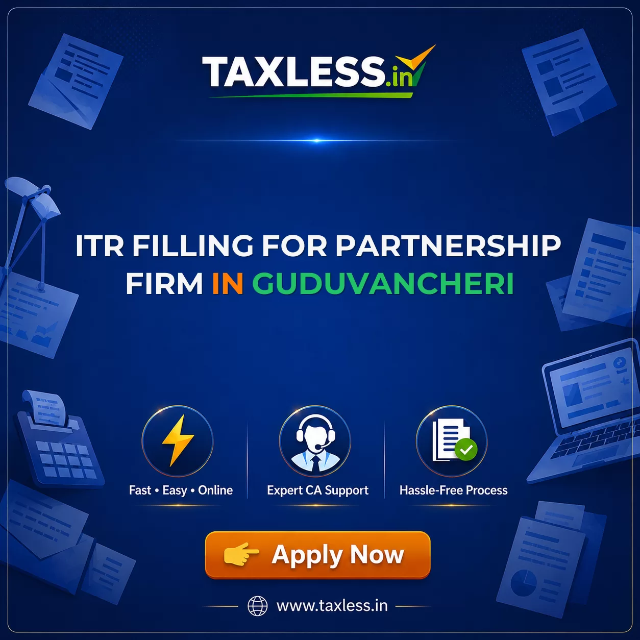 ITR Filling For Partnership Firm in Guduvancheri
