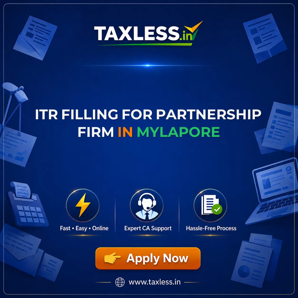 ITR Filling For Partnership Firm in Mylapore