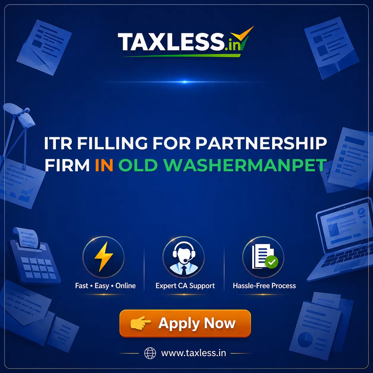 ITR Filling For Partnership Firm in Old Washermanpet