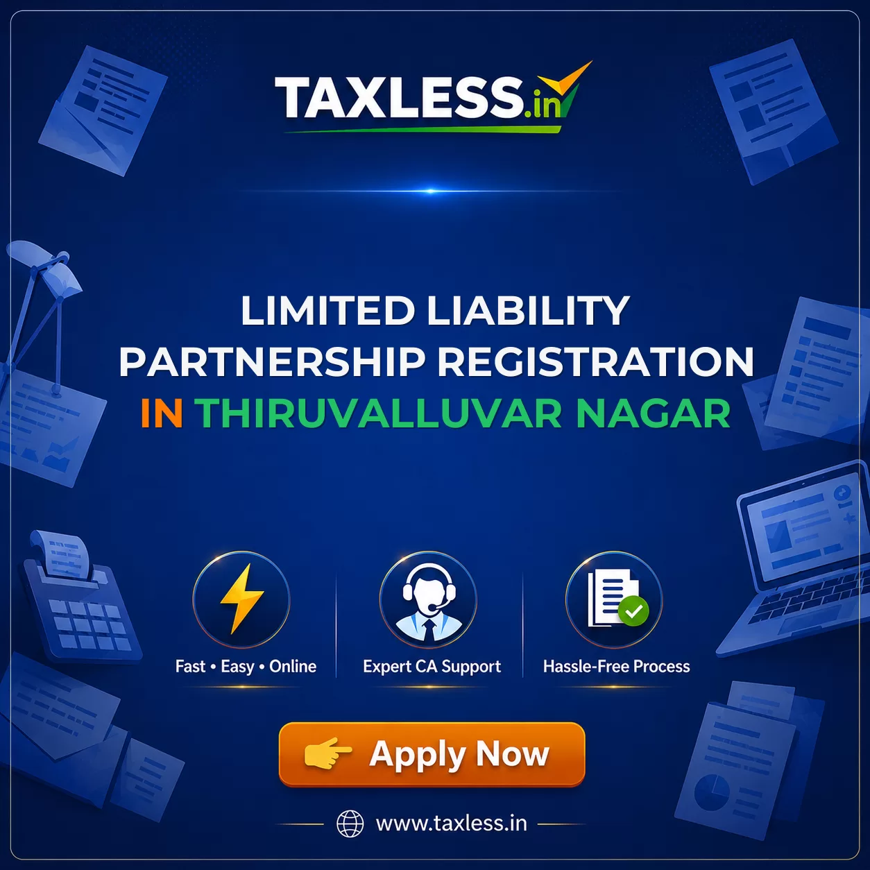 Limited Liability Partnership Registration in Thiruvalluvar Nagar