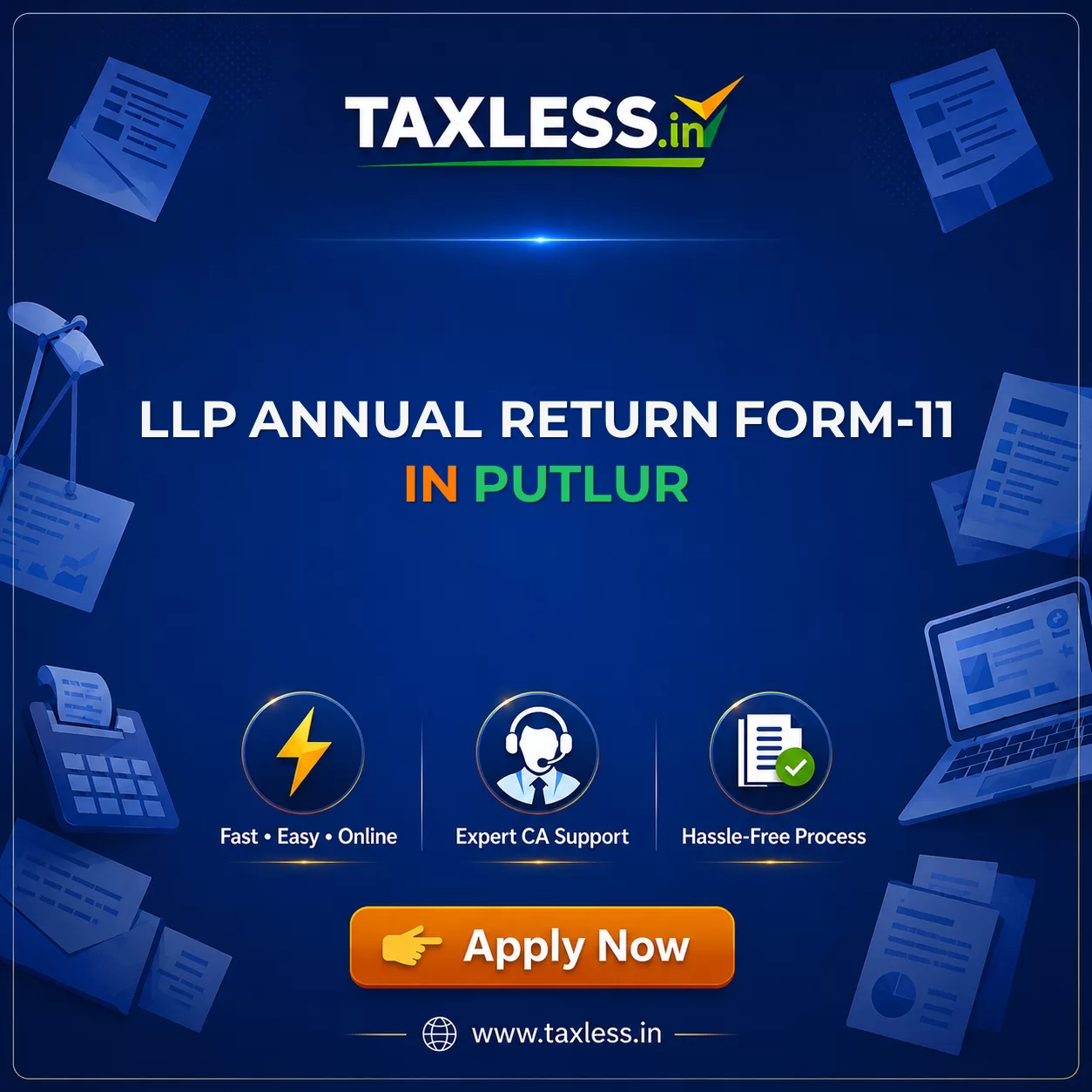 LLP Annual Return Form-11 in Putlur