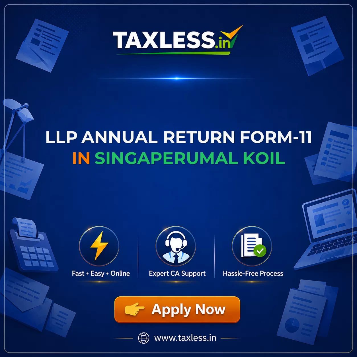LLP Annual Return Form-11 in Singaperumal Koil