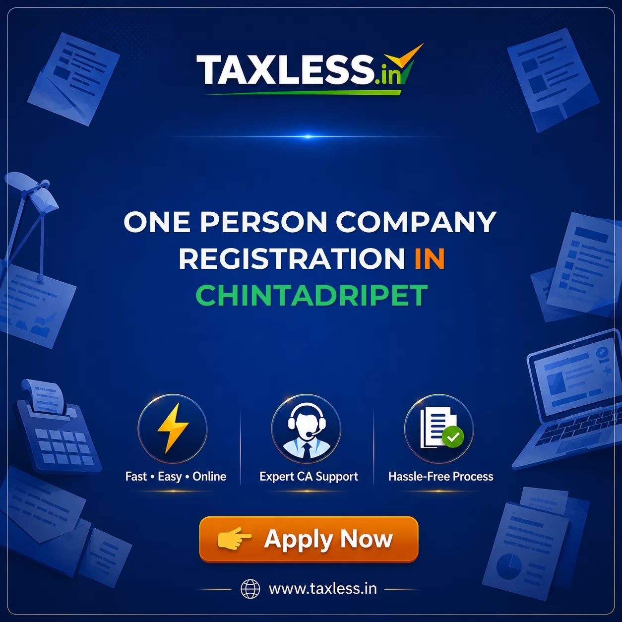 One Person Company Registration in Chintadripet
