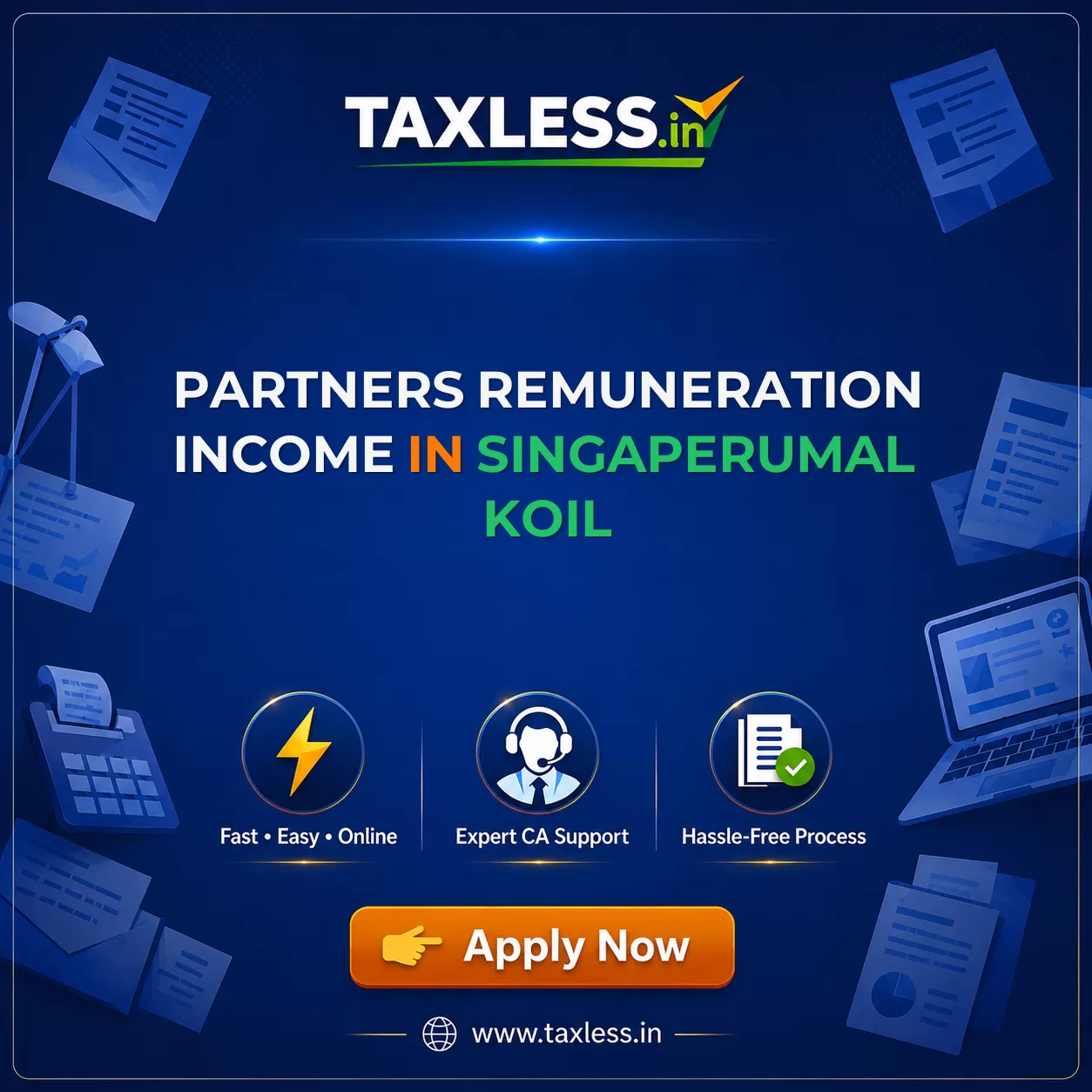 Partners Remuneration Income in Singaperumal Koil