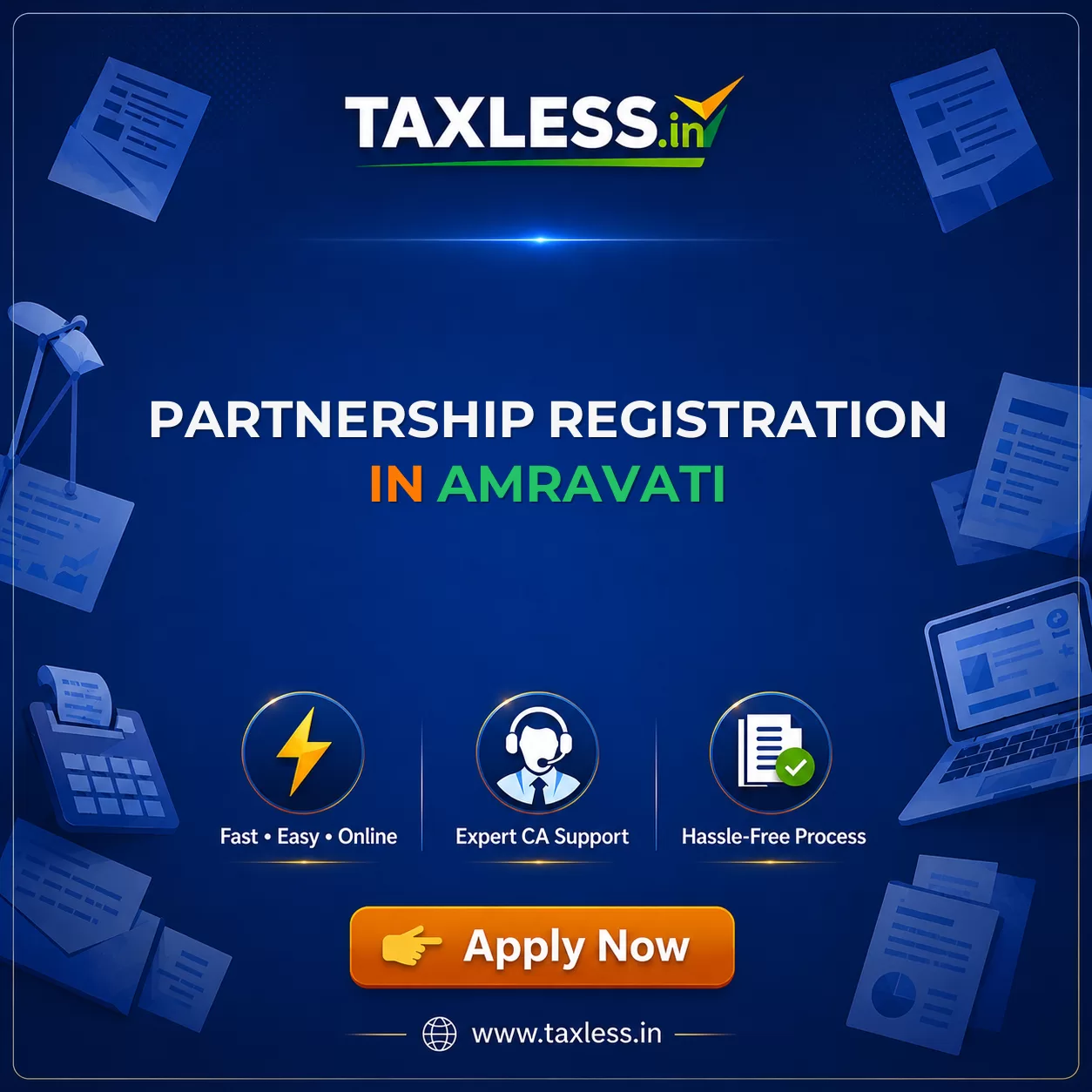 Partnership Registration in Amravati