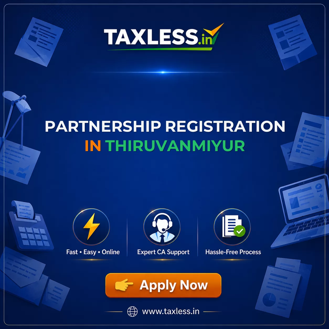 Partnership Registration in Thiruvanmiyur