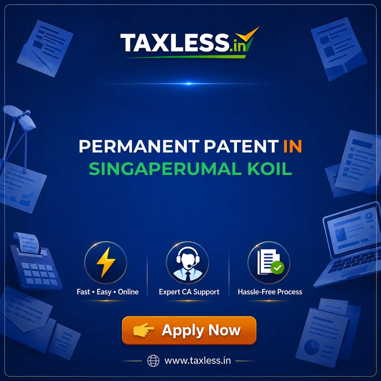 Permanent Patent in Singaperumal Koil