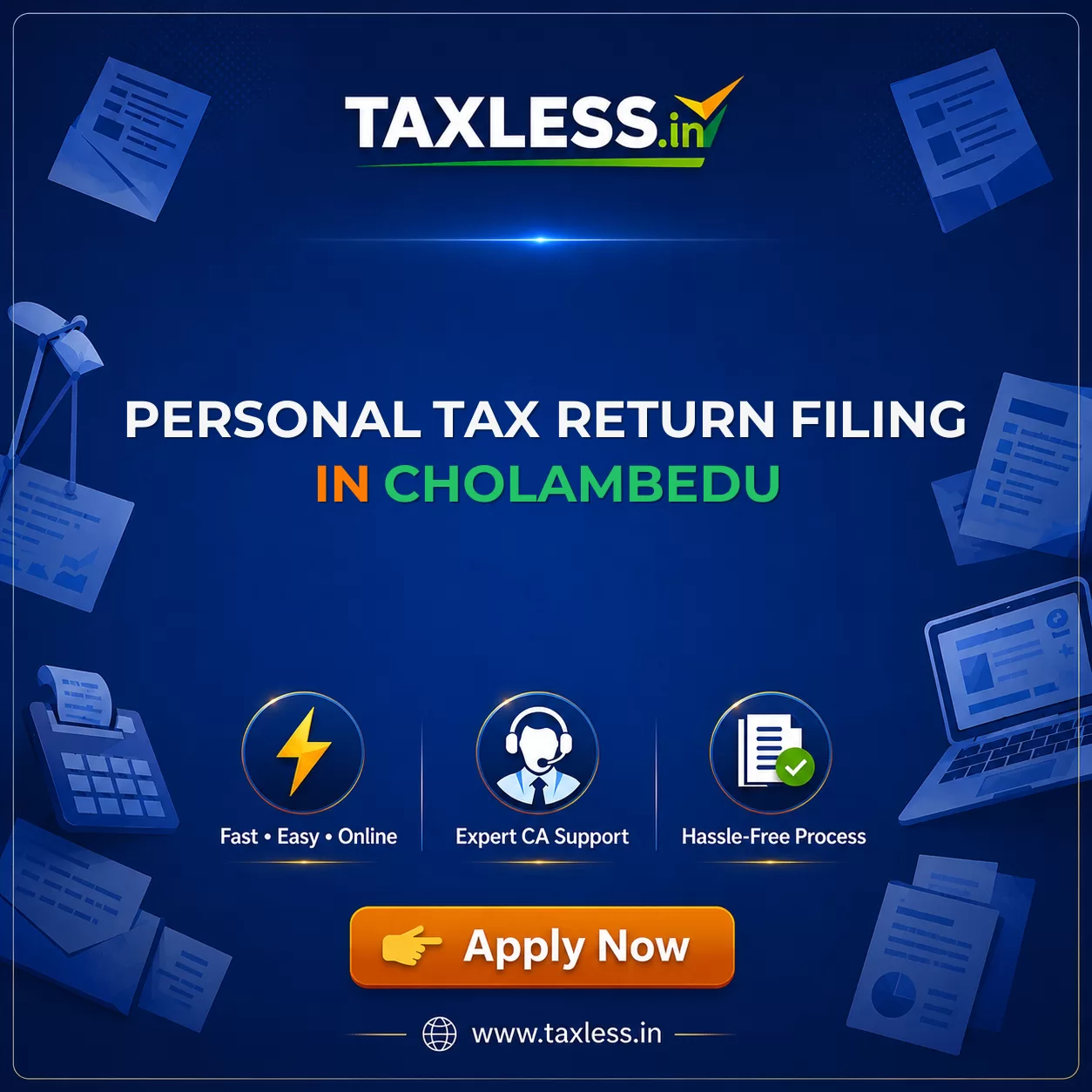 Personal Tax Return Filing in Cholambedu