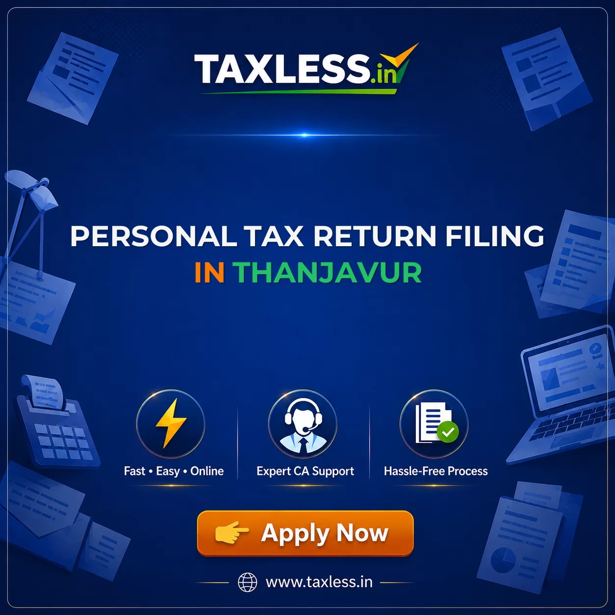 Personal Tax Return Filing in Thanjavur