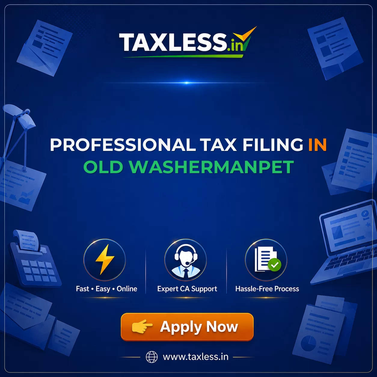 Professional Tax Filing in Old Washermanpet