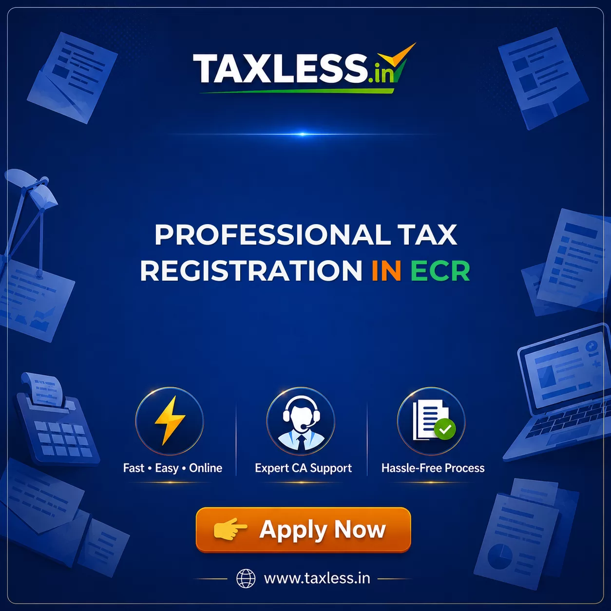 Professional Tax Registration in Ecr