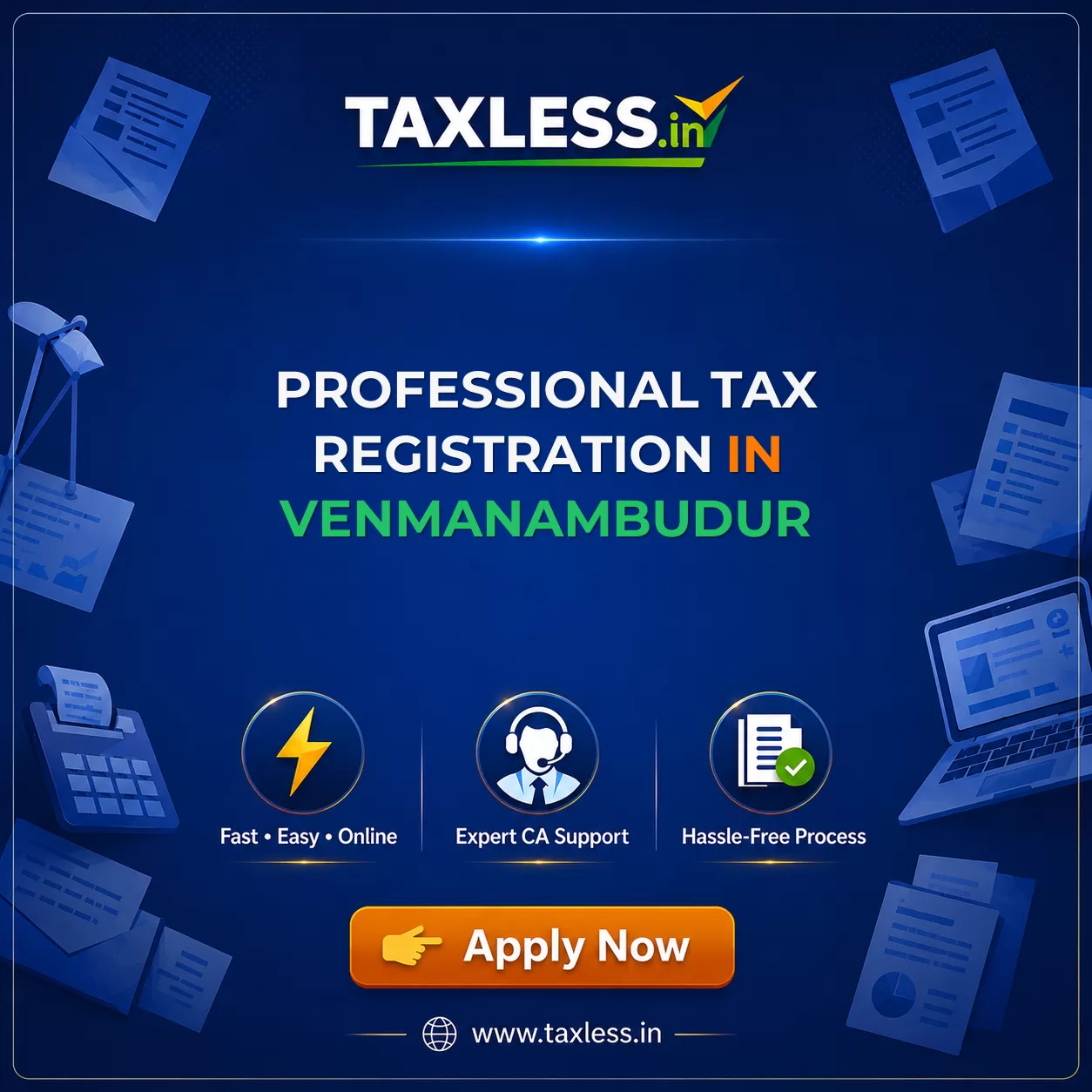 Professional Tax Registration in Venmanambudur