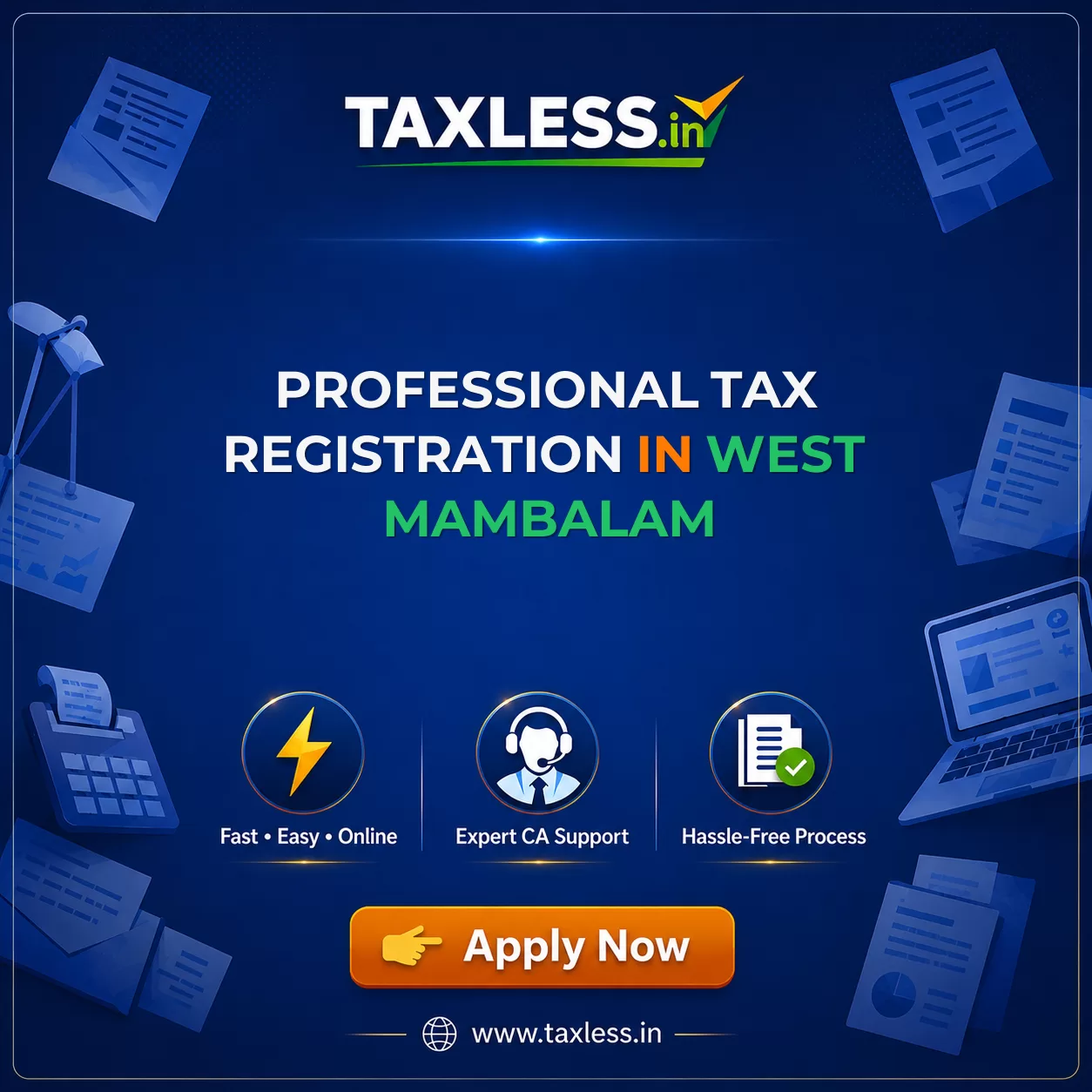 Professional Tax Registration in West Mambalam