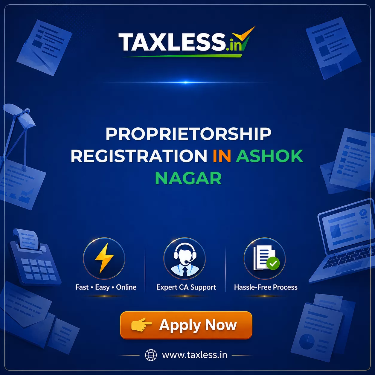 Proprietorship Registration in Ashok Nagar