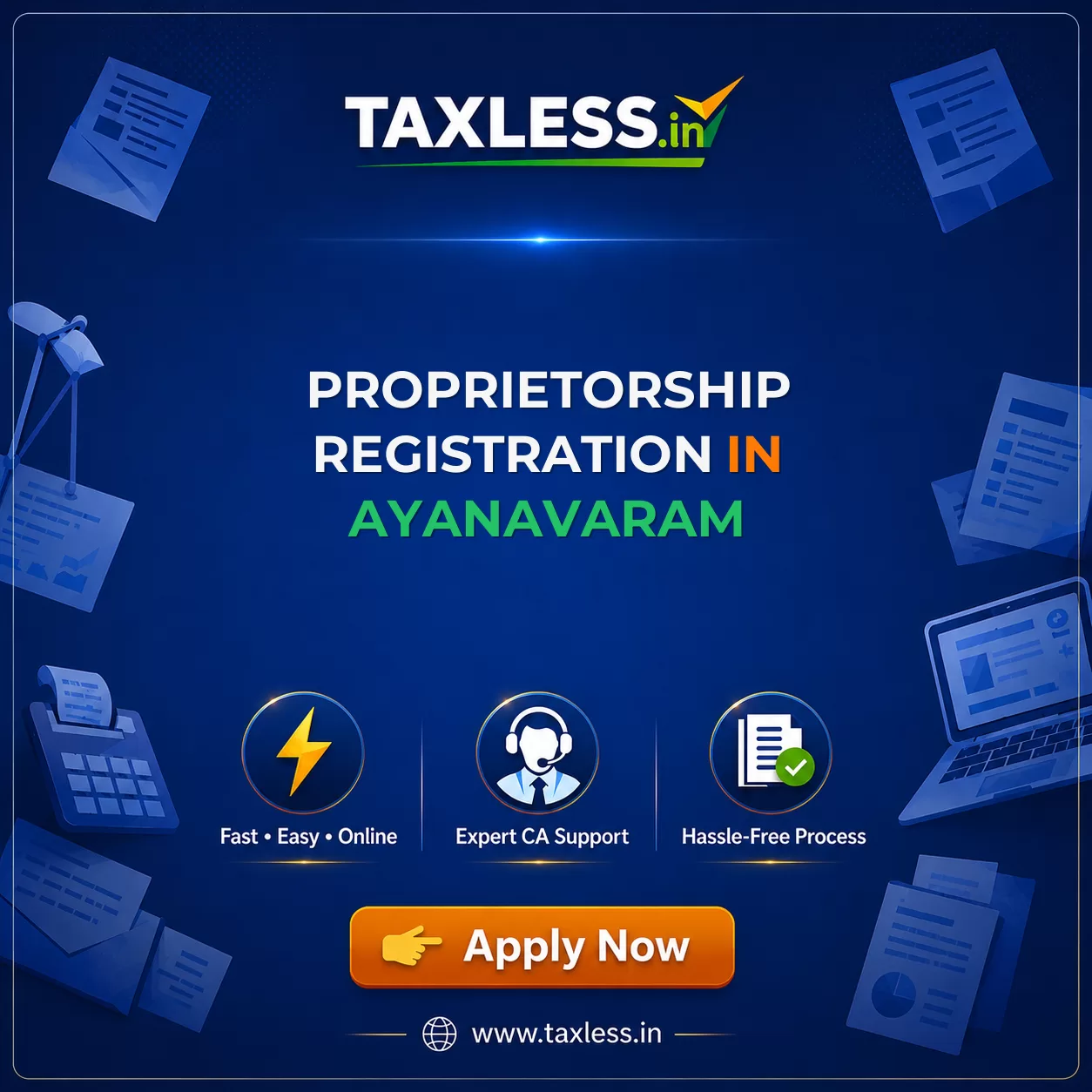 Proprietorship Registration in Ayanavaram