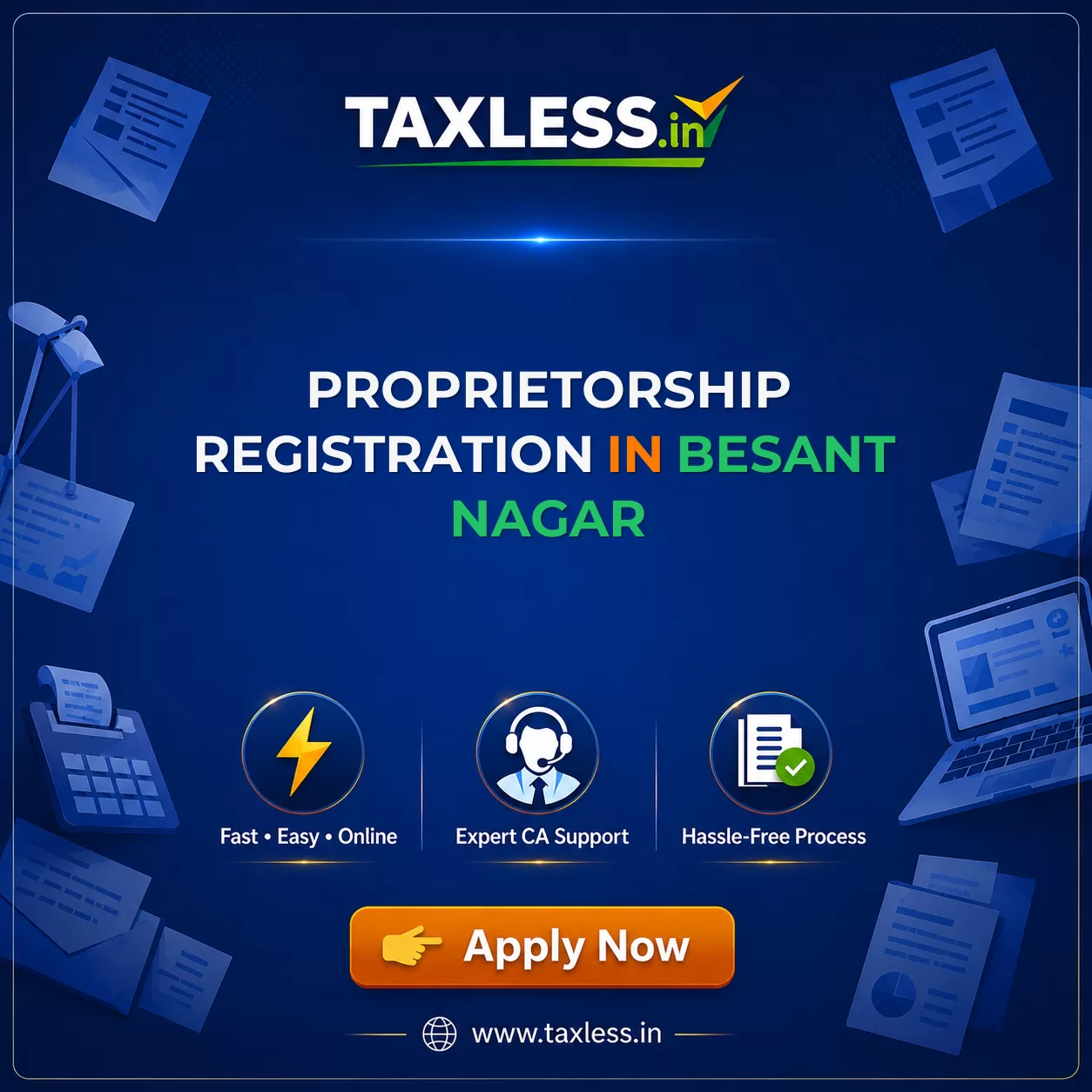 Proprietorship Registration in Besant Nagar