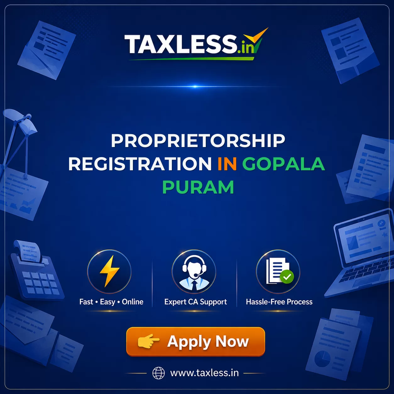 Proprietorship Registration in Gopala Puram