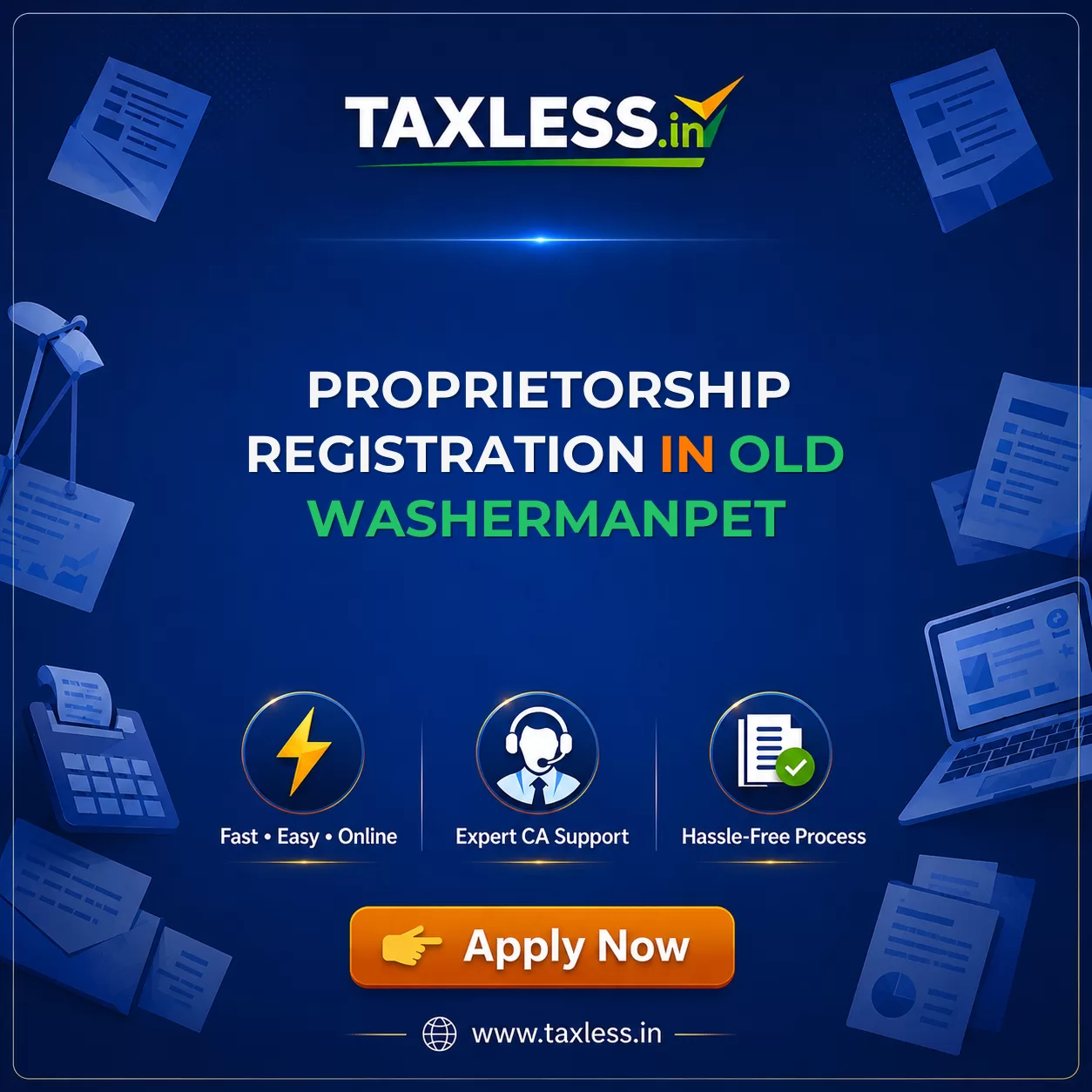 Proprietorship Registration in Old Washermanpet