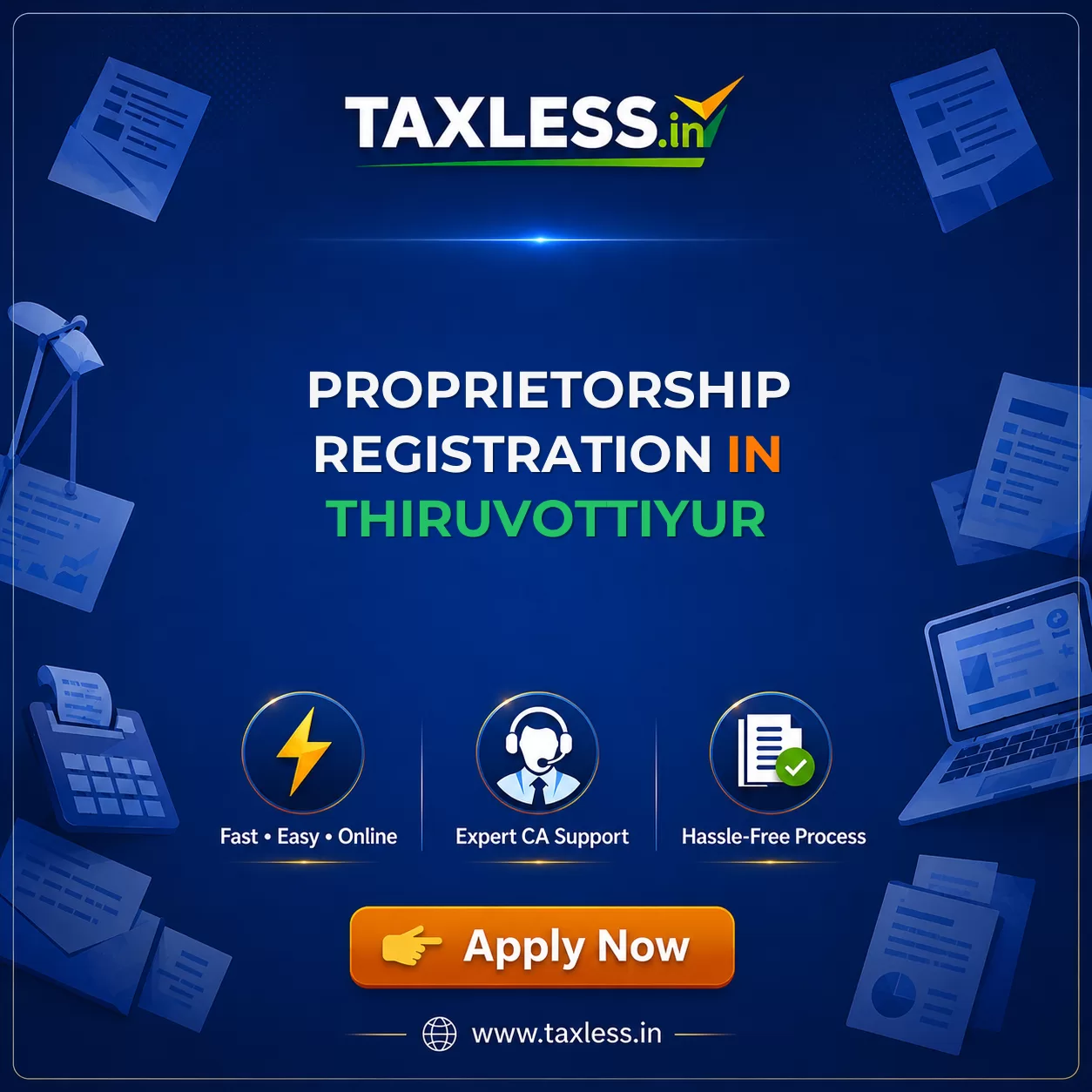 Proprietorship Registration in Thiruvottiyur
