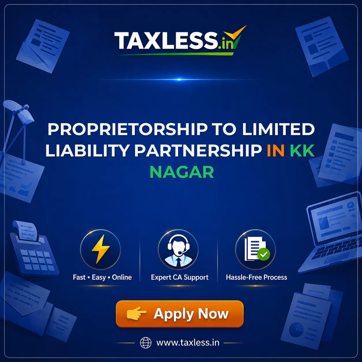 Proprietorship To Limited Liability Partnership in Kk Nagar