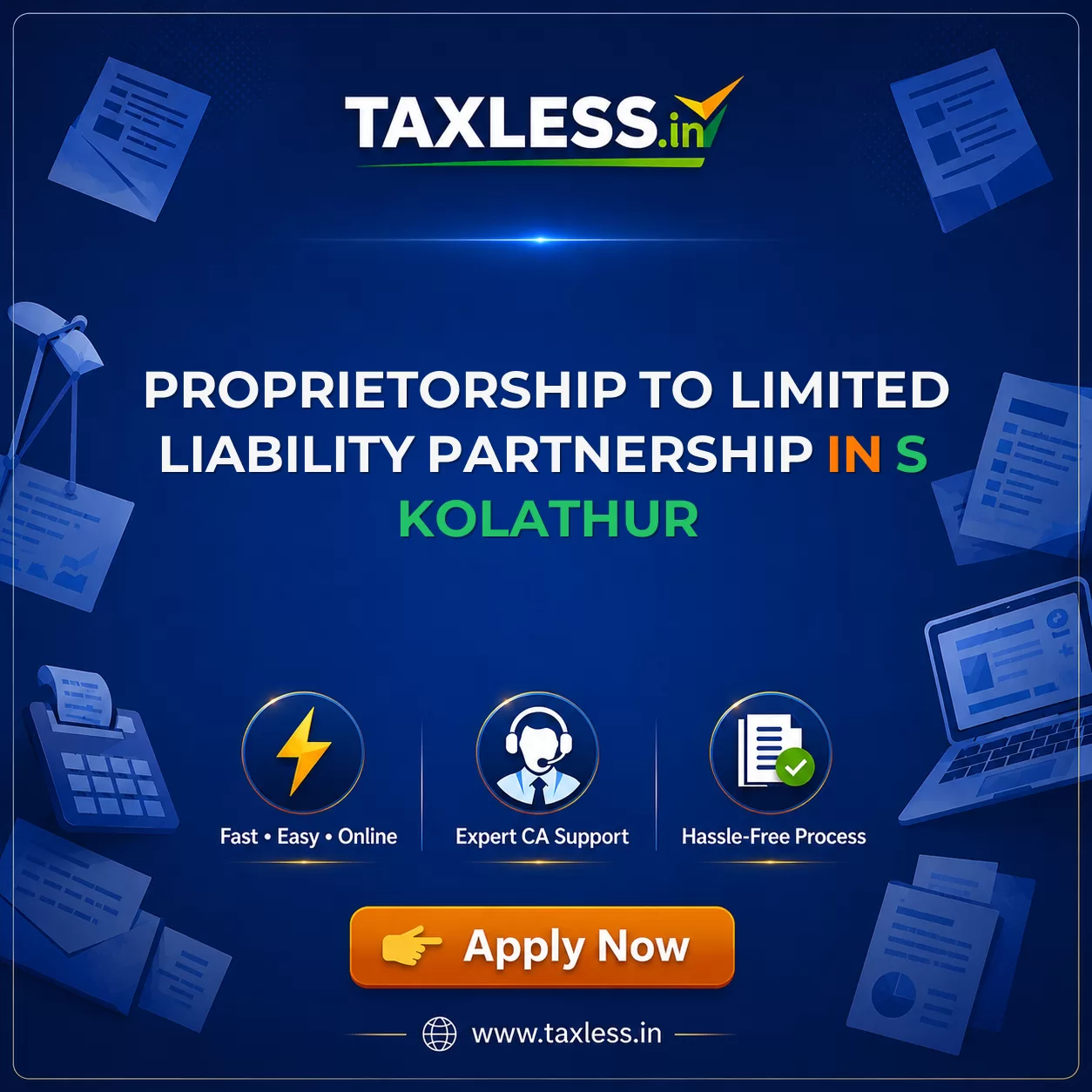 Proprietorship To Limited Liability Partnership in S Kolathur