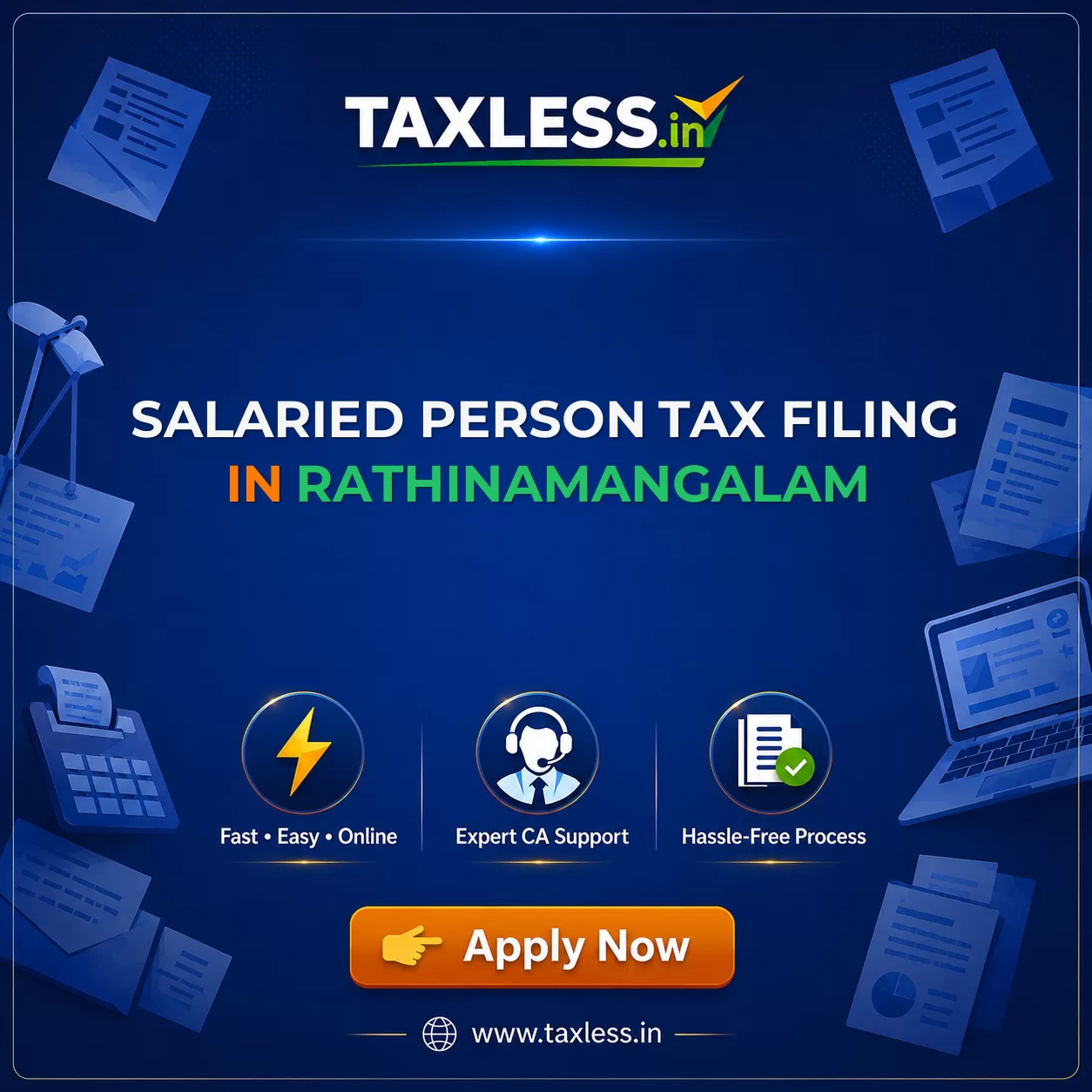 Salaried Person Tax Filing in Rathinamangalam