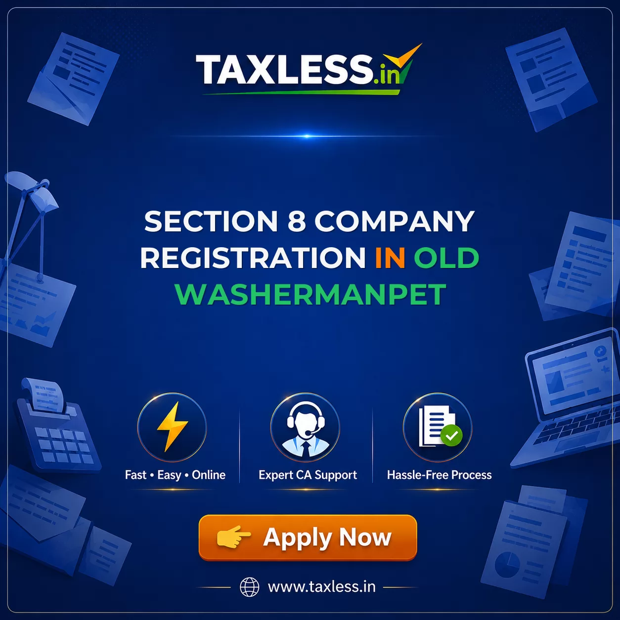 Section 8 Company Registration in Old Washermanpet