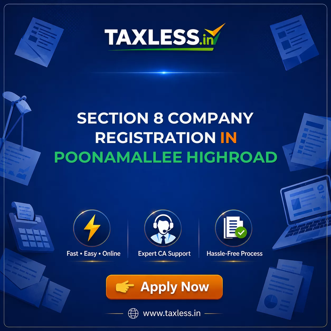 Section 8 Company Registration in Poonamallee Highroad