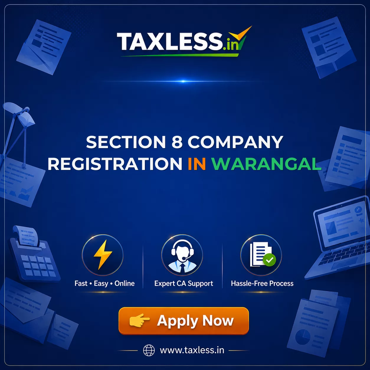 Section 8 Company Registration in Warangal