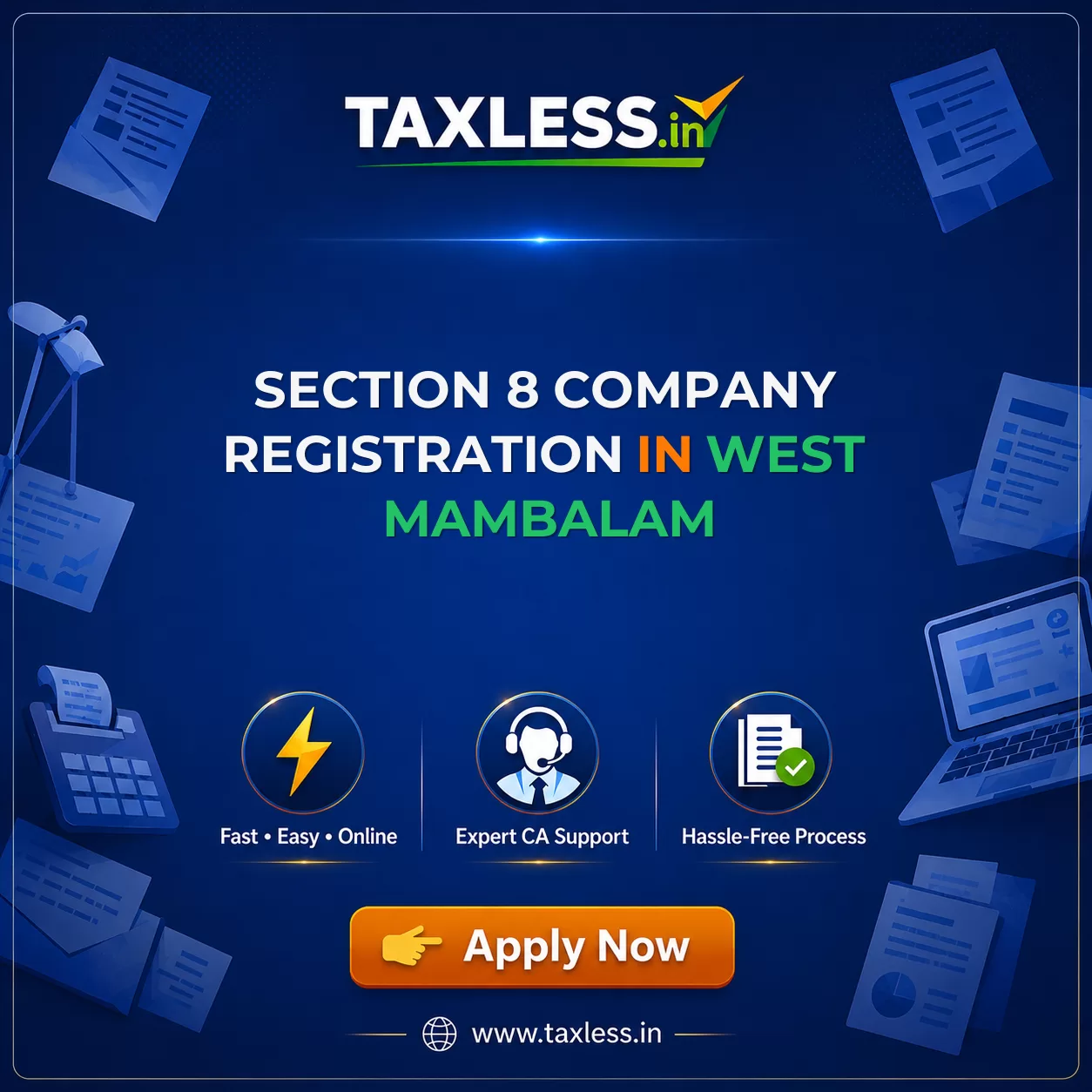 Section 8 Company Registration in West Mambalam