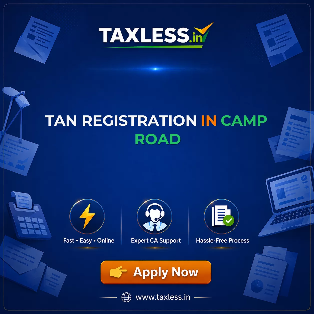 TAN Registration in Camp Road